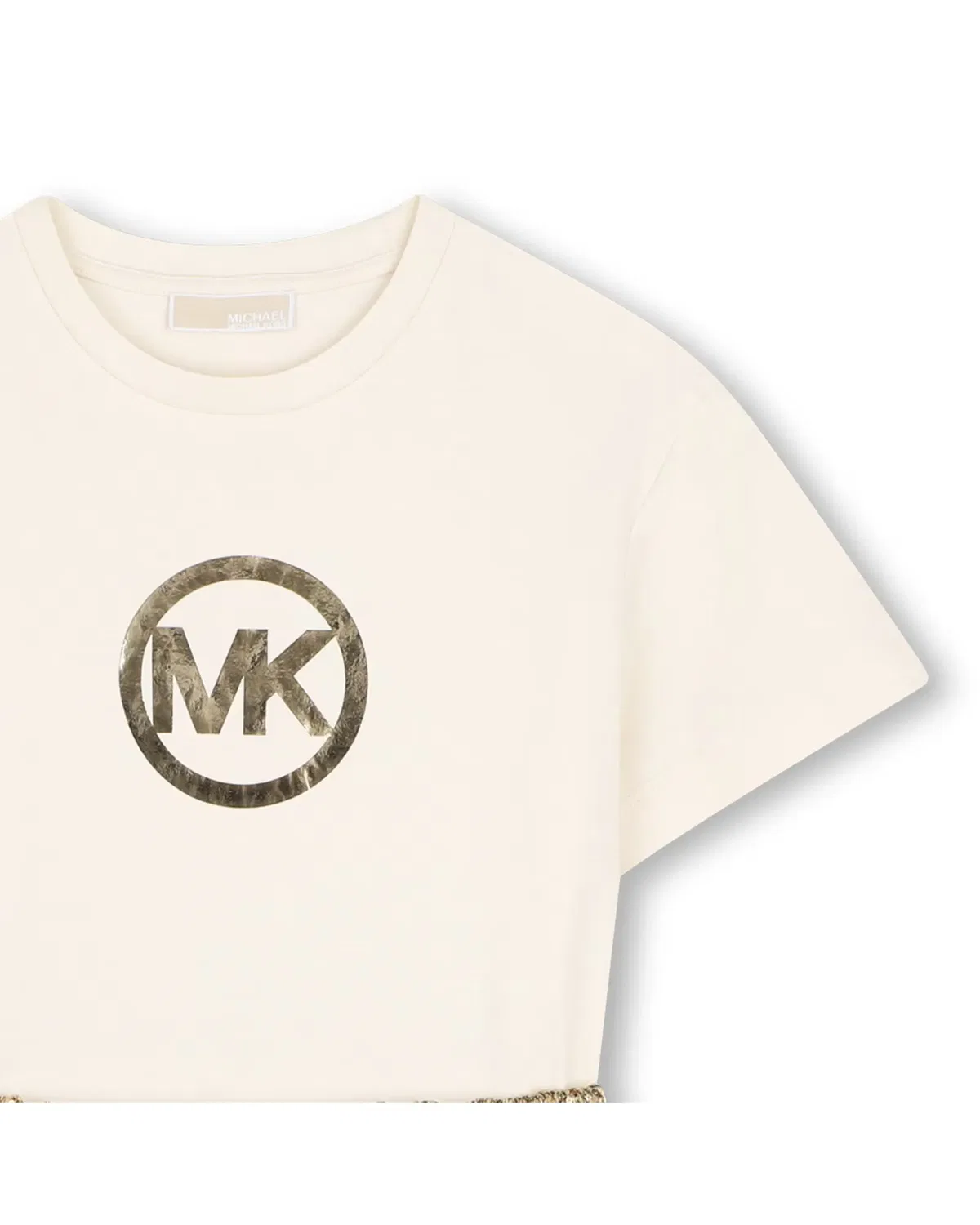 Детское платье для девочек с коротким рукавом Michael Kors, Amarillo — фото 2