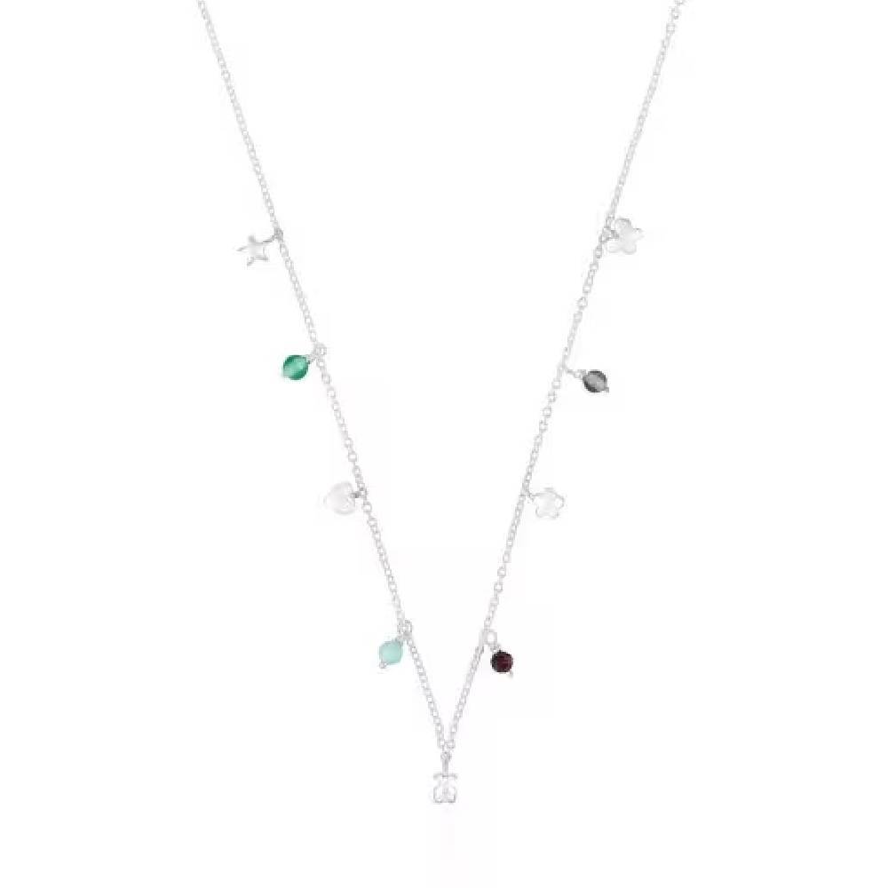 

Колье Tous Bold Motif Gemstones And Motifs, серебро/драгоценные камни