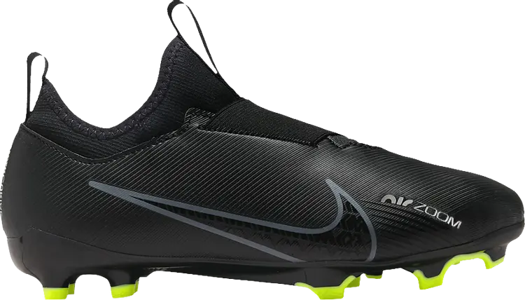 Бутсы Nike Zoom Mercurial Vapor 15 Academy MG GS 'Black Volt', черный — фото 2