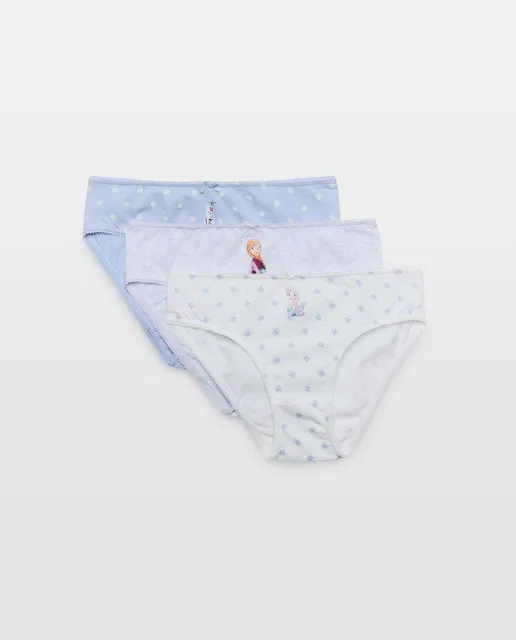Набор с принтом, 98 см, комплект из 3 шт., Bragas Multicolor Frozen, Cotton Juice, мультиколор