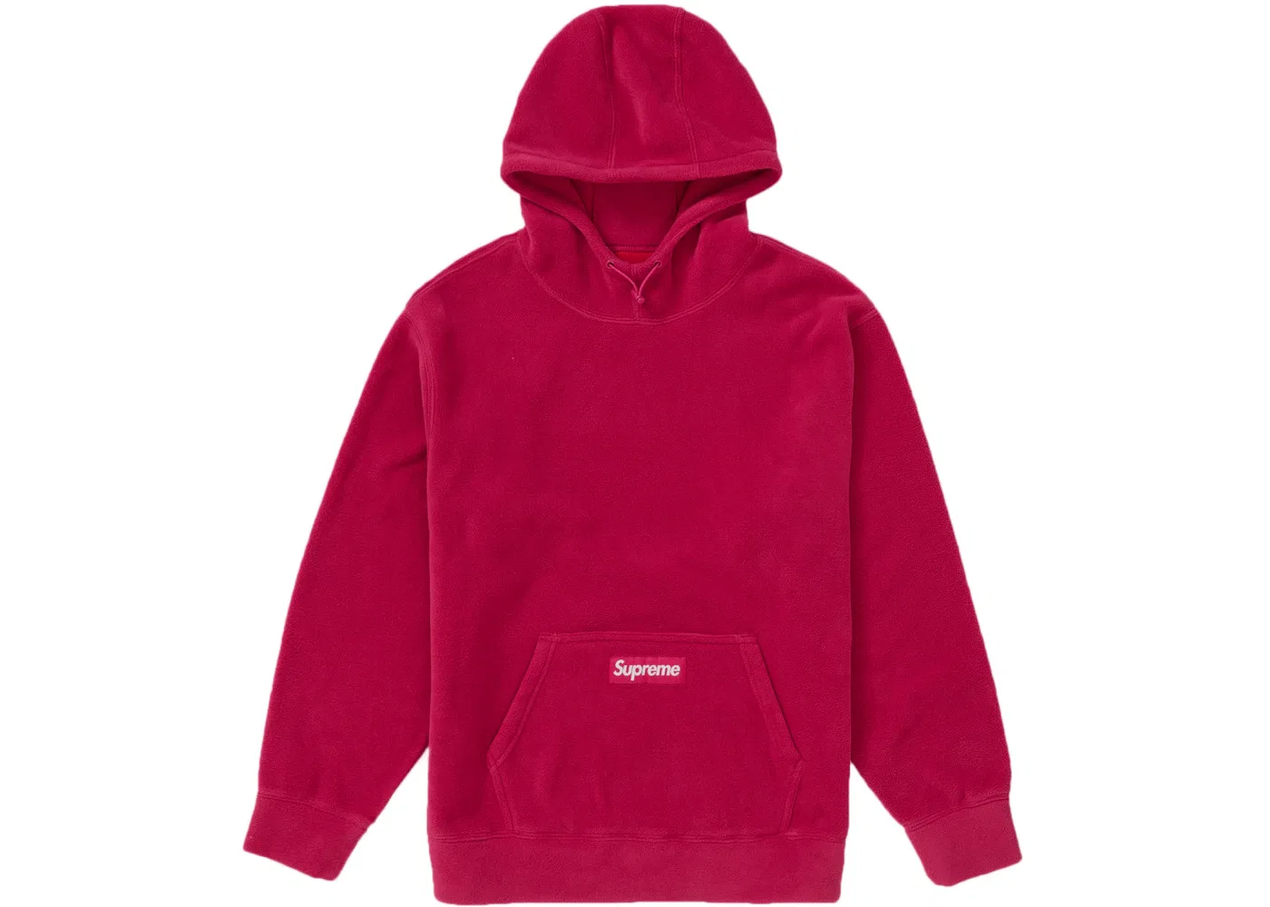 Мужская худи с капюшоном Supreme Polartec Hooded Sweatshirt (FW21), Magenta