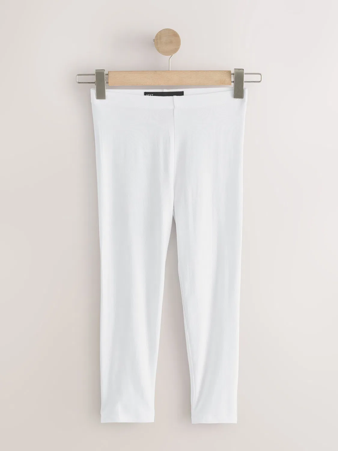 Леггинсы укороченные White Cropped Leggings Next, белый — фото 4