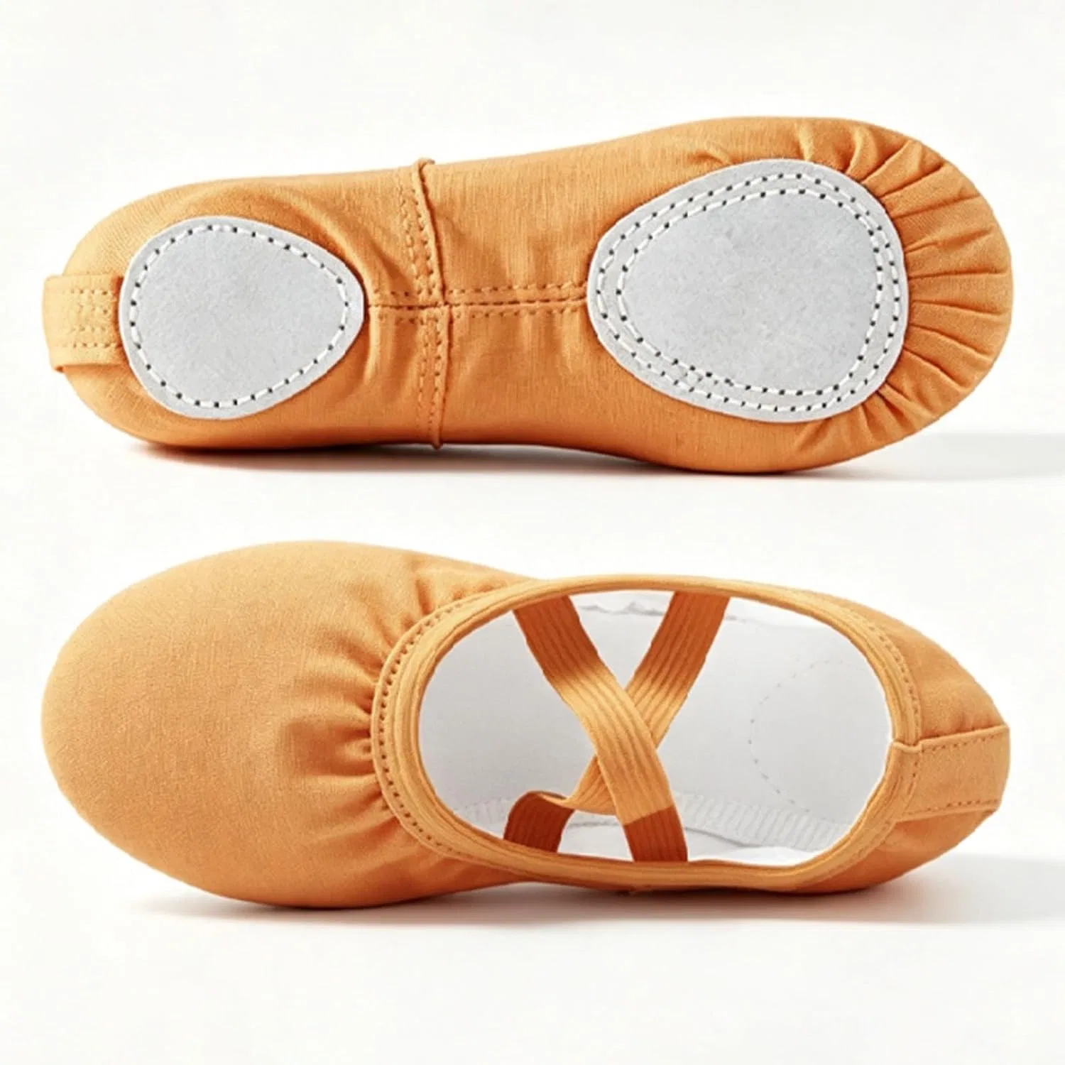 Детские балетки для девочек с мягкой подошвой Canvas Ballet Shoes — фото 4