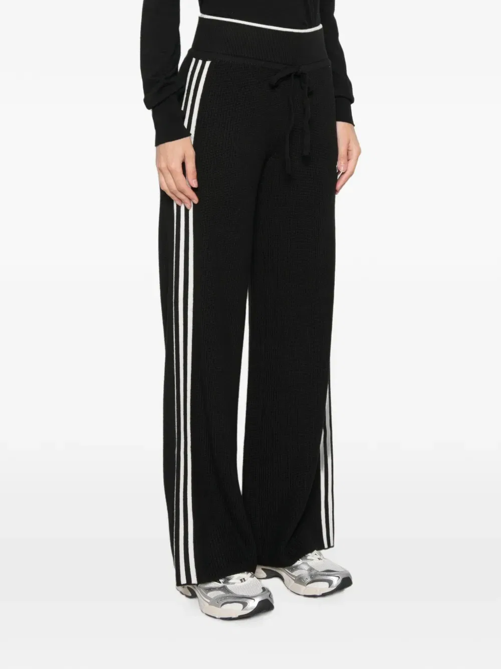Брюки спортивные Firebird с боковыми полосками adidas, черный — фото 3