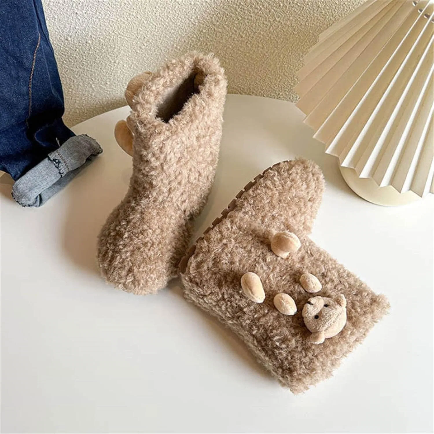 Детские зимние сапоги для девочек с мехом, модель Fur Boots, Zzalalana, Brown — фото 3