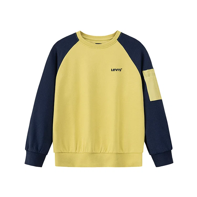 Детский свитшот с круглым вырезом Levi's Pre School, Whisper Green
