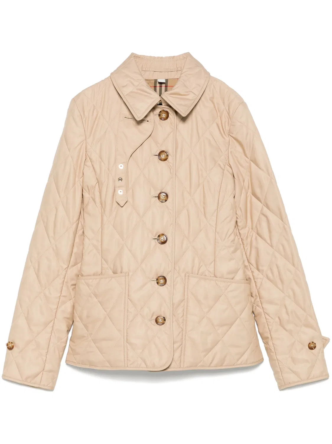 Куртка с алмазной стежкой Burberry, бежевый