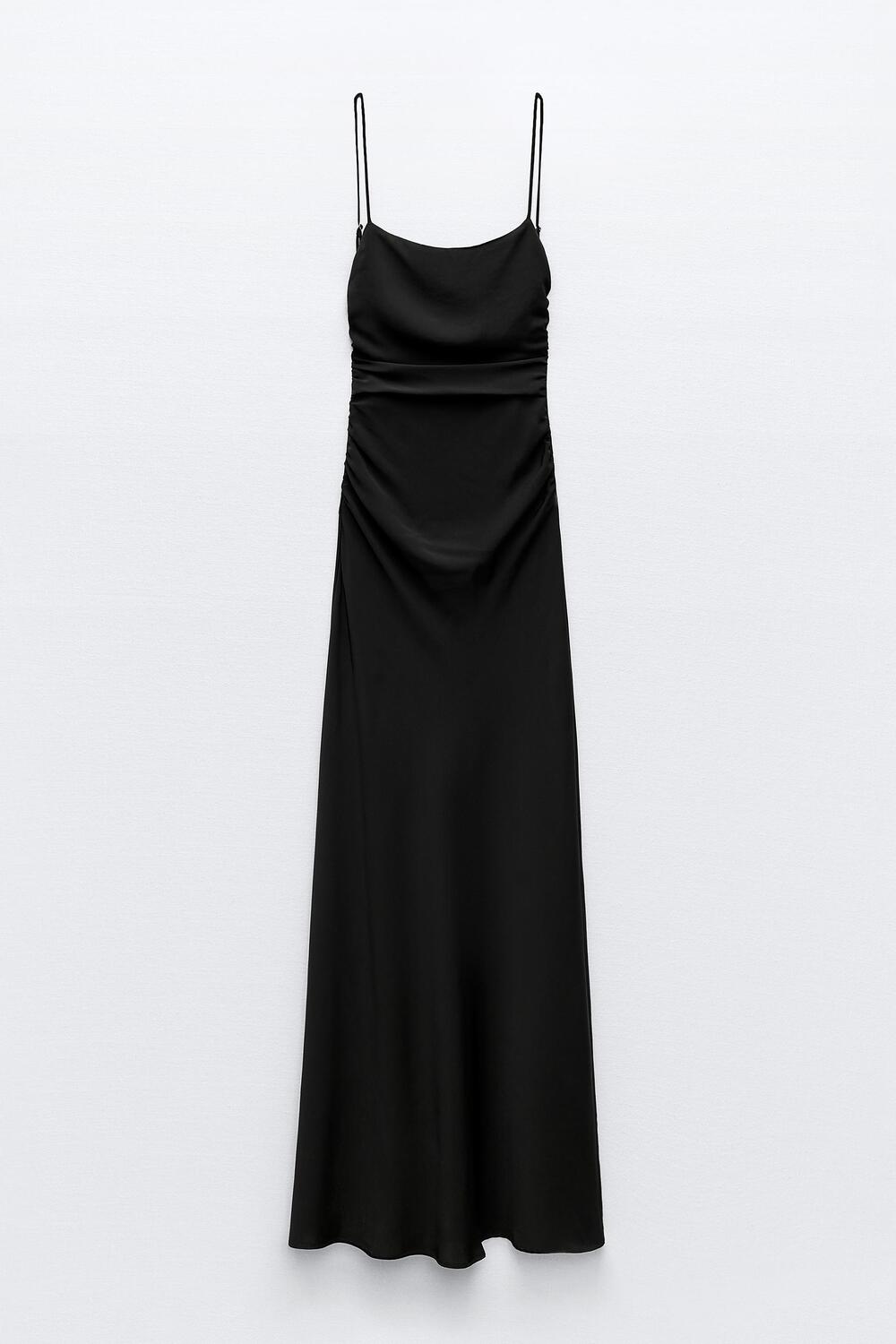 

Платье Zara Draped Open Back, черный