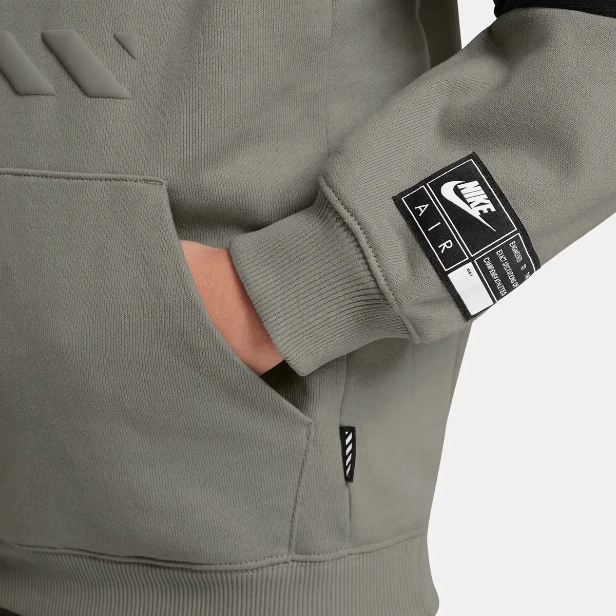 Детская худи Nike, Серо-зеленый — фото 3