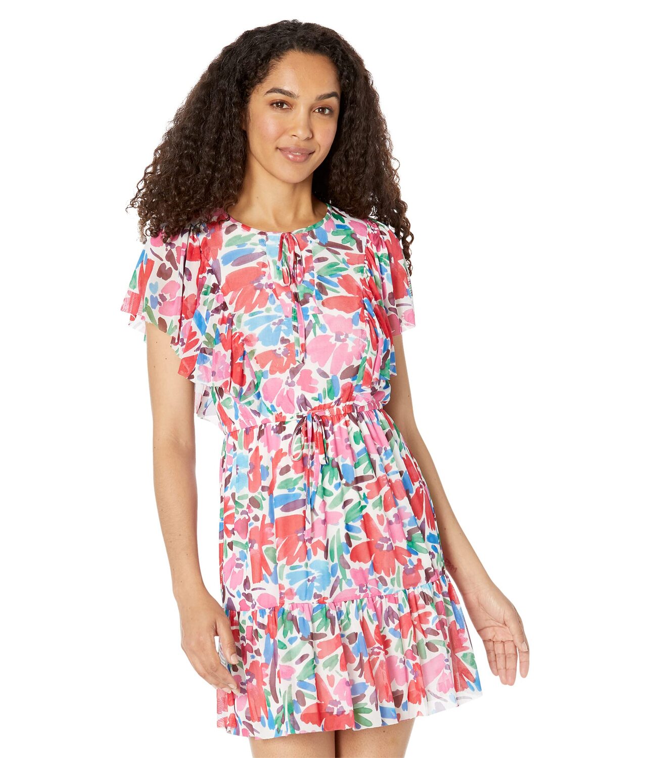 

Платье Donna Morgan, Mini Dress w/ Flutter Sleeve