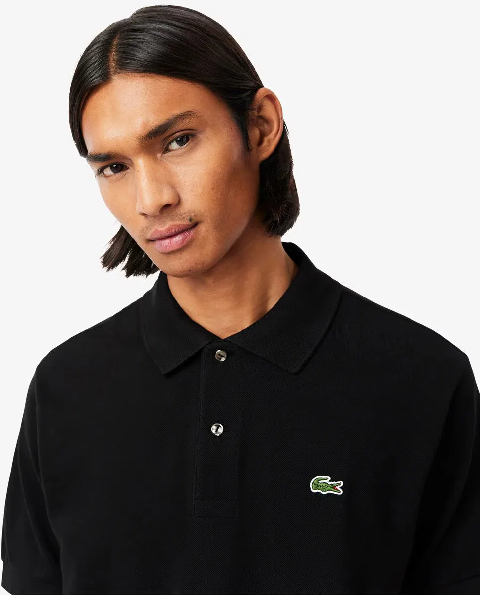 Рубашка с коротким рукавом, Polo Original Corte Clásico, Lacoste, черный — фото 3