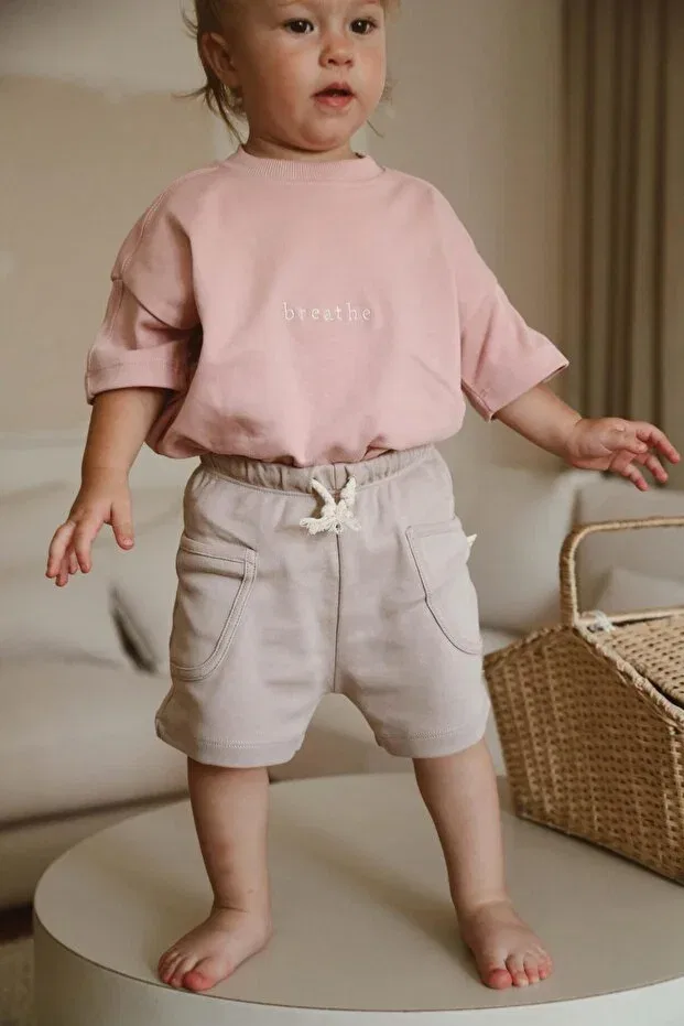 Детские шорты для девочек хлопковые Oh La La Koala For Little Ones, Taupe
