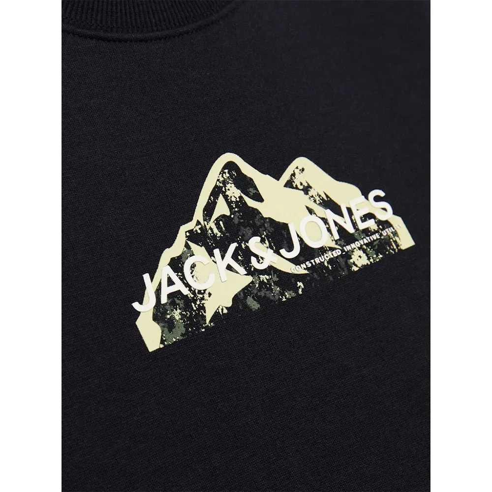 Свитшот Mountain Logo Jack & Jones, черный — фото 4