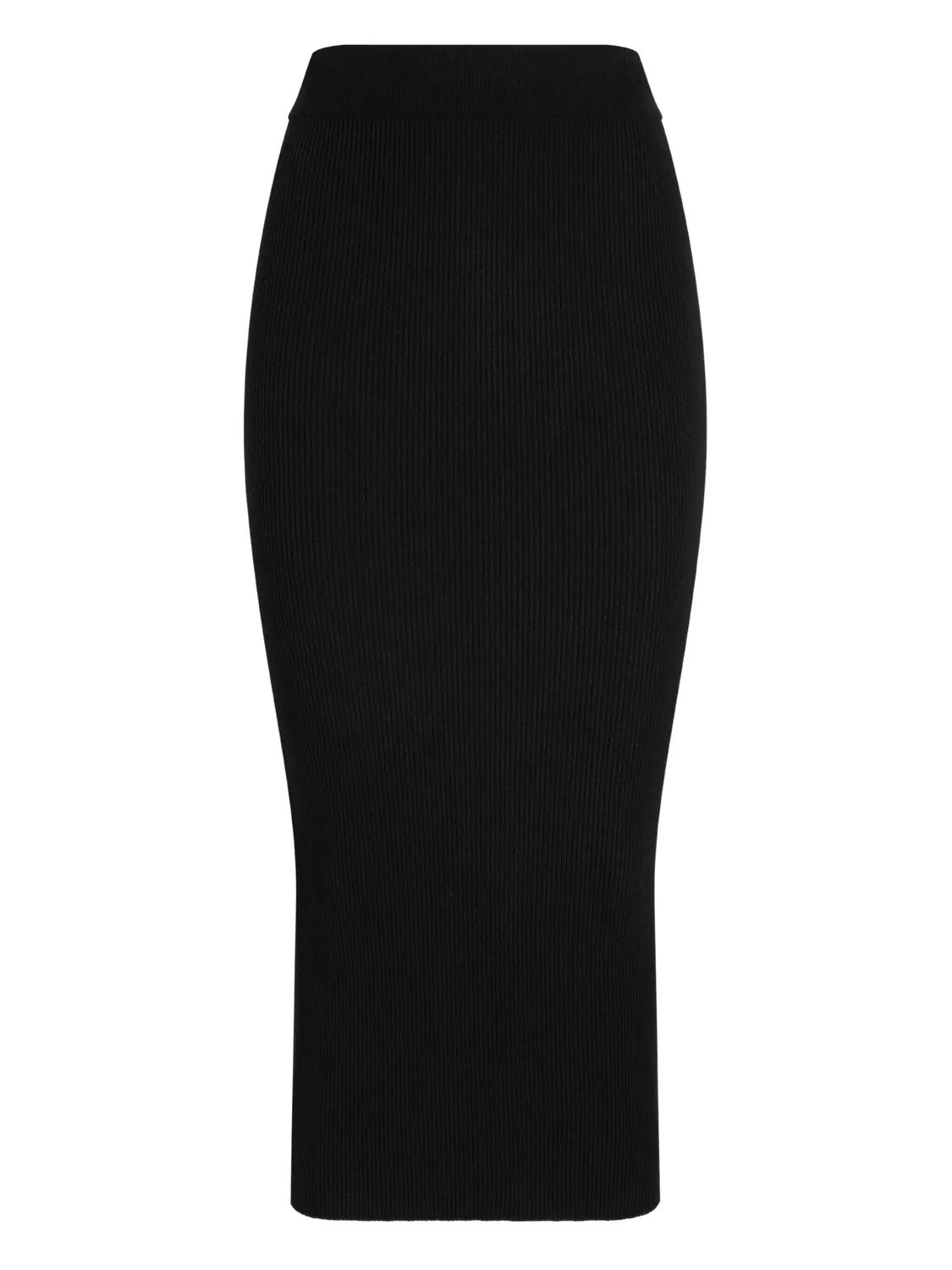 Ребристая миди юбка Dolce & Gabbana, черный