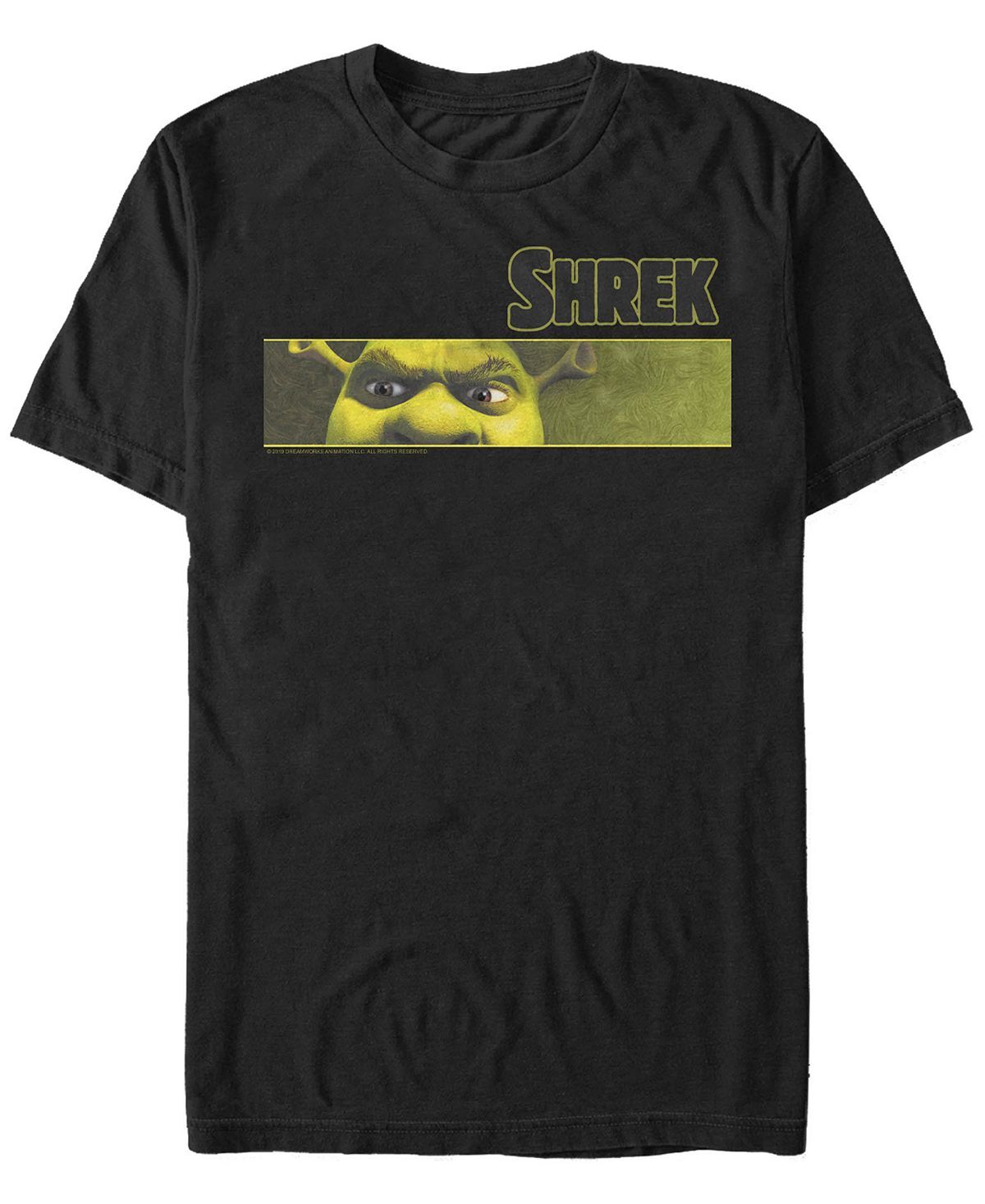 

Мужская футболка с коротким рукавом shrek ogre eye Fifth Sun, черный