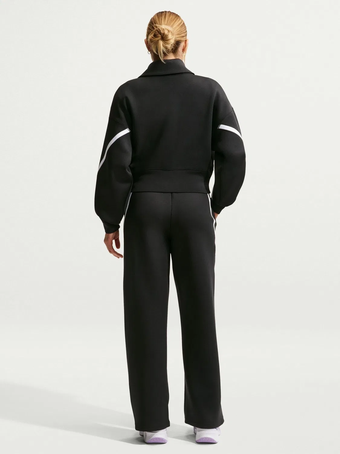 Брюки теннисные Dri-FIT Mid-Rise Nike, черные — фото 2