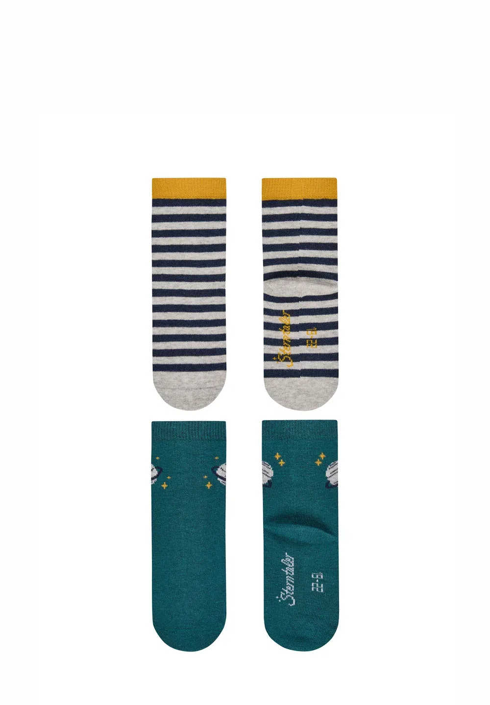 Socken 6er Pack Ringel, Planet, sternenbild, astronaut, rippe und uni - носки Sterntaler, Silver-Coloured — фото 2
