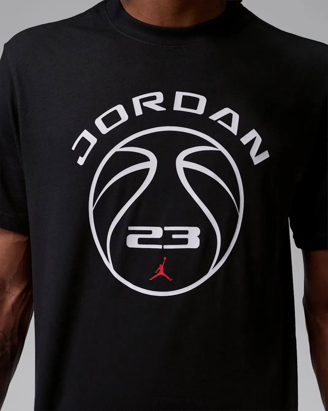 Мужская футболка Dri-FIT с графическим принтом Jordan Sport, Black/University Red — фото 4