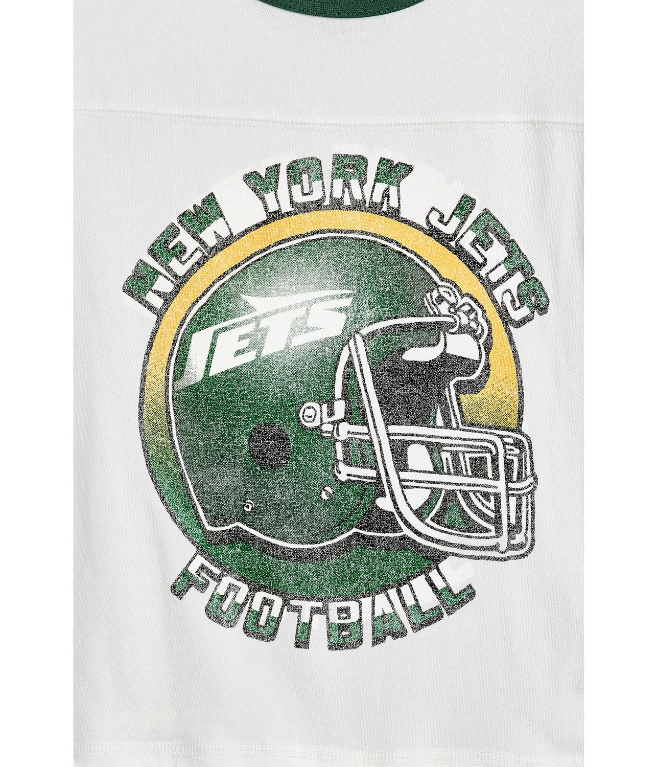 Футболка NFL New York Jets в полоску с контрастной отделкой (для маленьких и больших детей) Junk Food Clothing Kids, Vintage White — фото 3