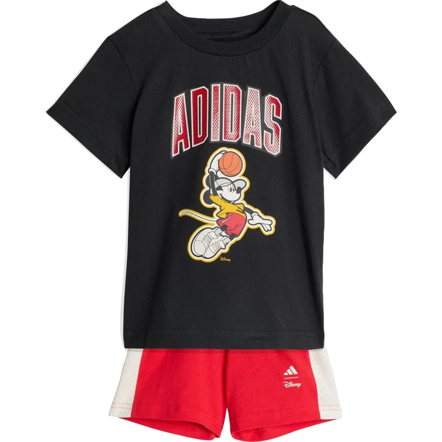 Детский спортивный комплект с принтом Mickey Mouse adidas Sportswear JZ7677, Черно-белый
