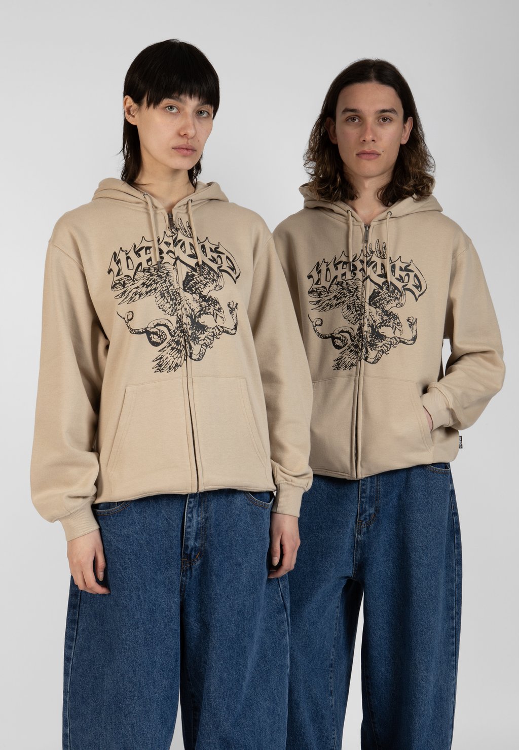 

Толстовка на молнии ZIP HOODIE UNISEX Wasted Paris, песочный