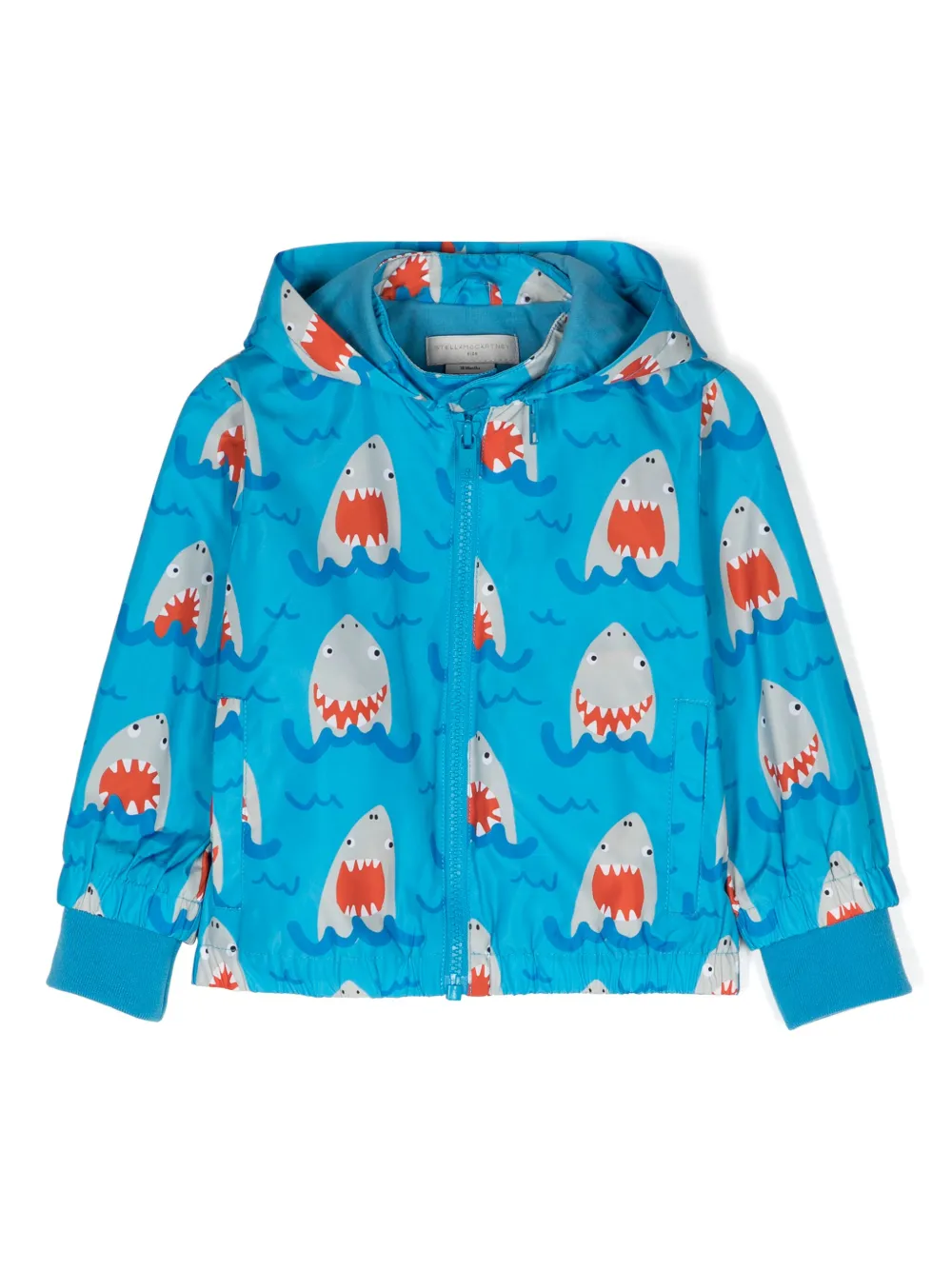 

Куртка с капюшоном и принтом Stella McCartney Kids, синий