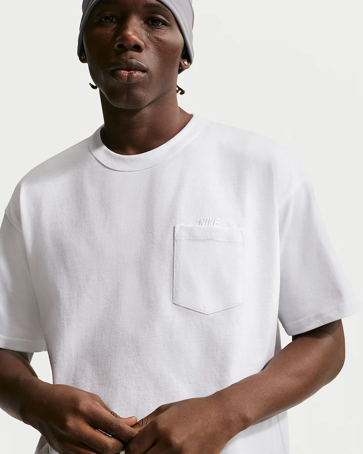 Мужская футболка Nike Sportswear Premium Essentials, White — фото 3
