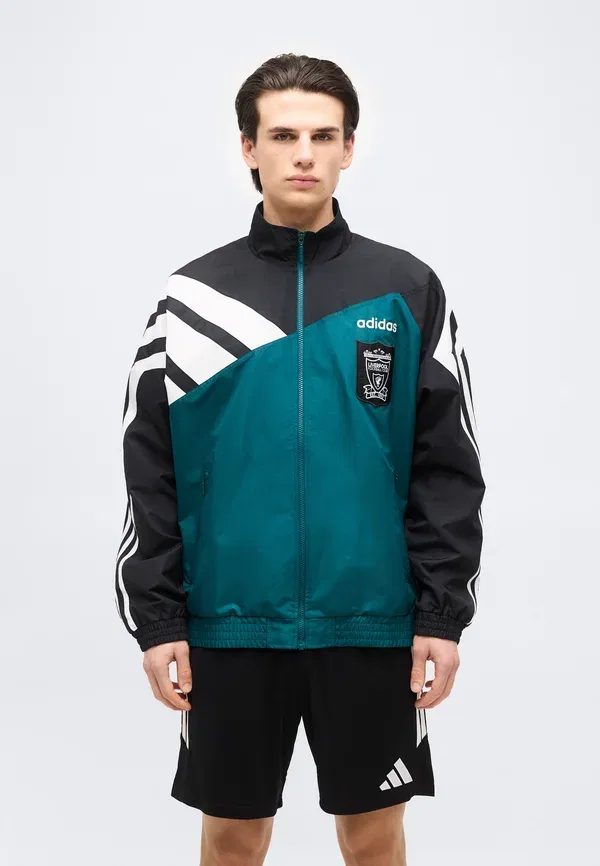 Толстовка Liverpool FC Track 95 Club Wear Adidas Performance, насыщенный зелёный/чёрный