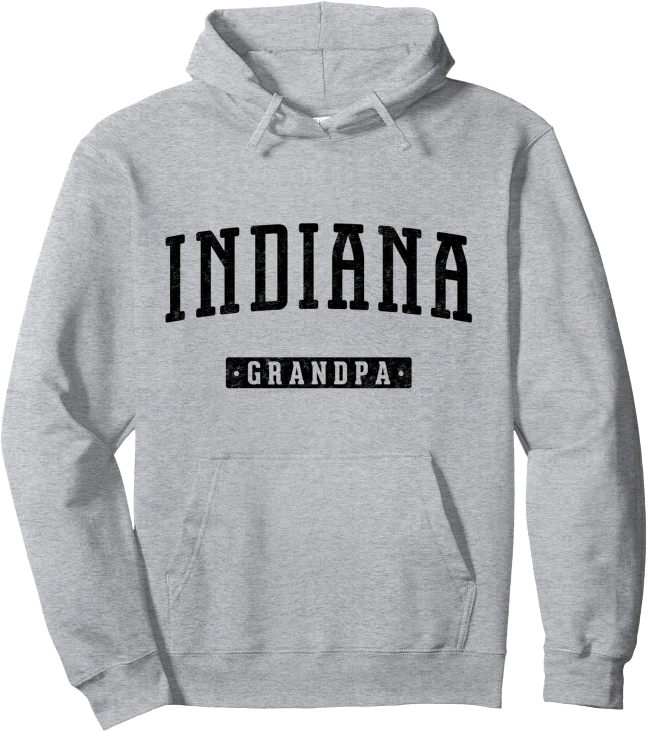 

Винтажная толстовка Дедушка из Индианы Grandpa From Indiana, серый