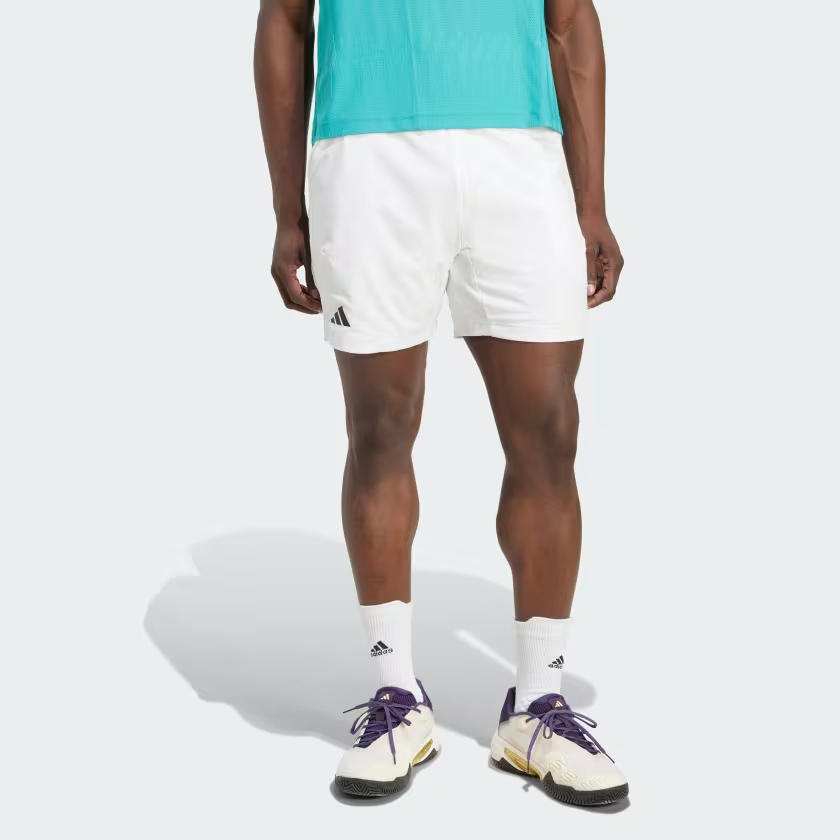 Шорты Free Shipping With AdiClub Tennis Climacool Ergo Shorts Adidas, белый — фото 3
