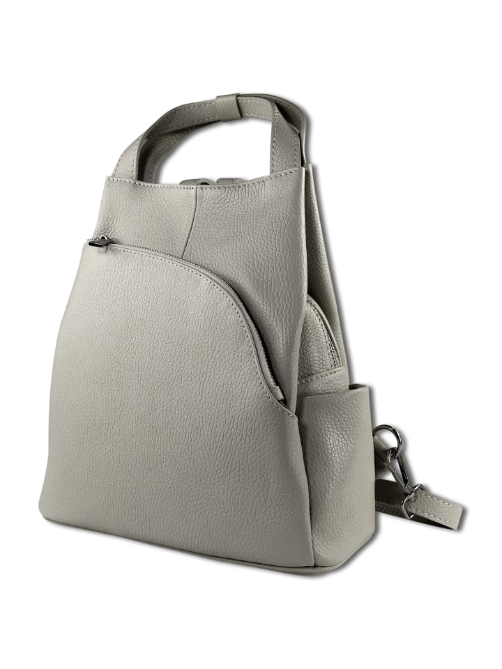 

Рюкзак Toscanto Cityrucksack Leder hellgrau ca. 27cm