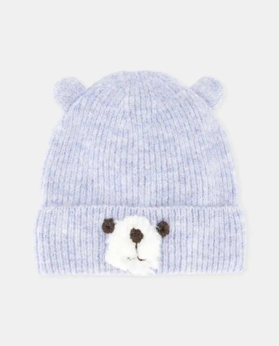 

Шапочка с рисунком для малыша в виде медвежонка Baby El Corte Inglés, светло-голубой