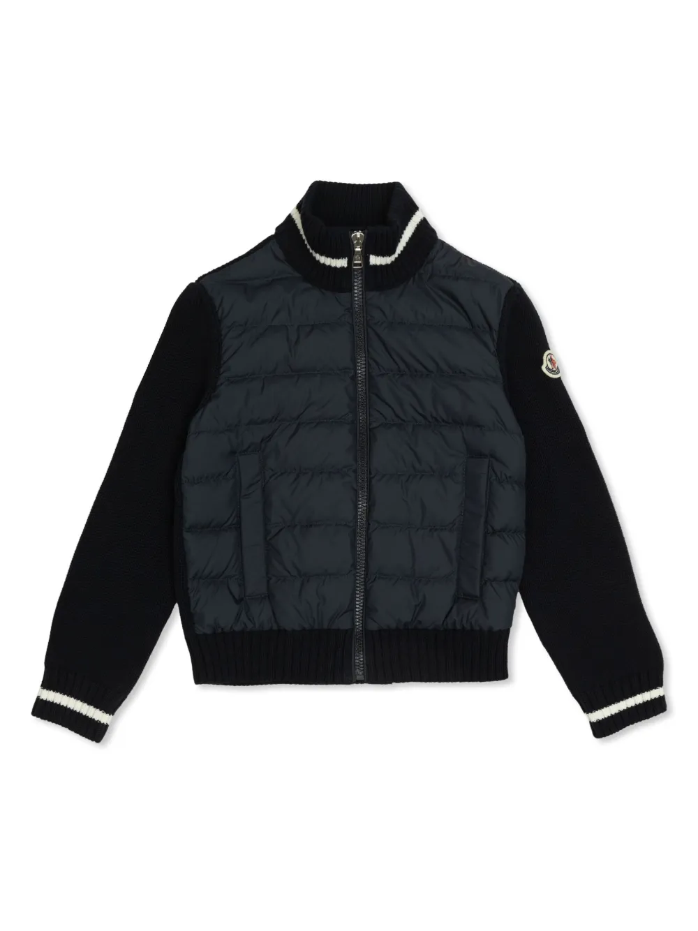 

Куртка с нашивкой-логотипом Moncler Enfant, синий