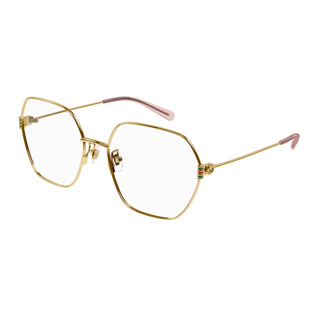 

GUCCI Очки с геометрической оправой, Gold