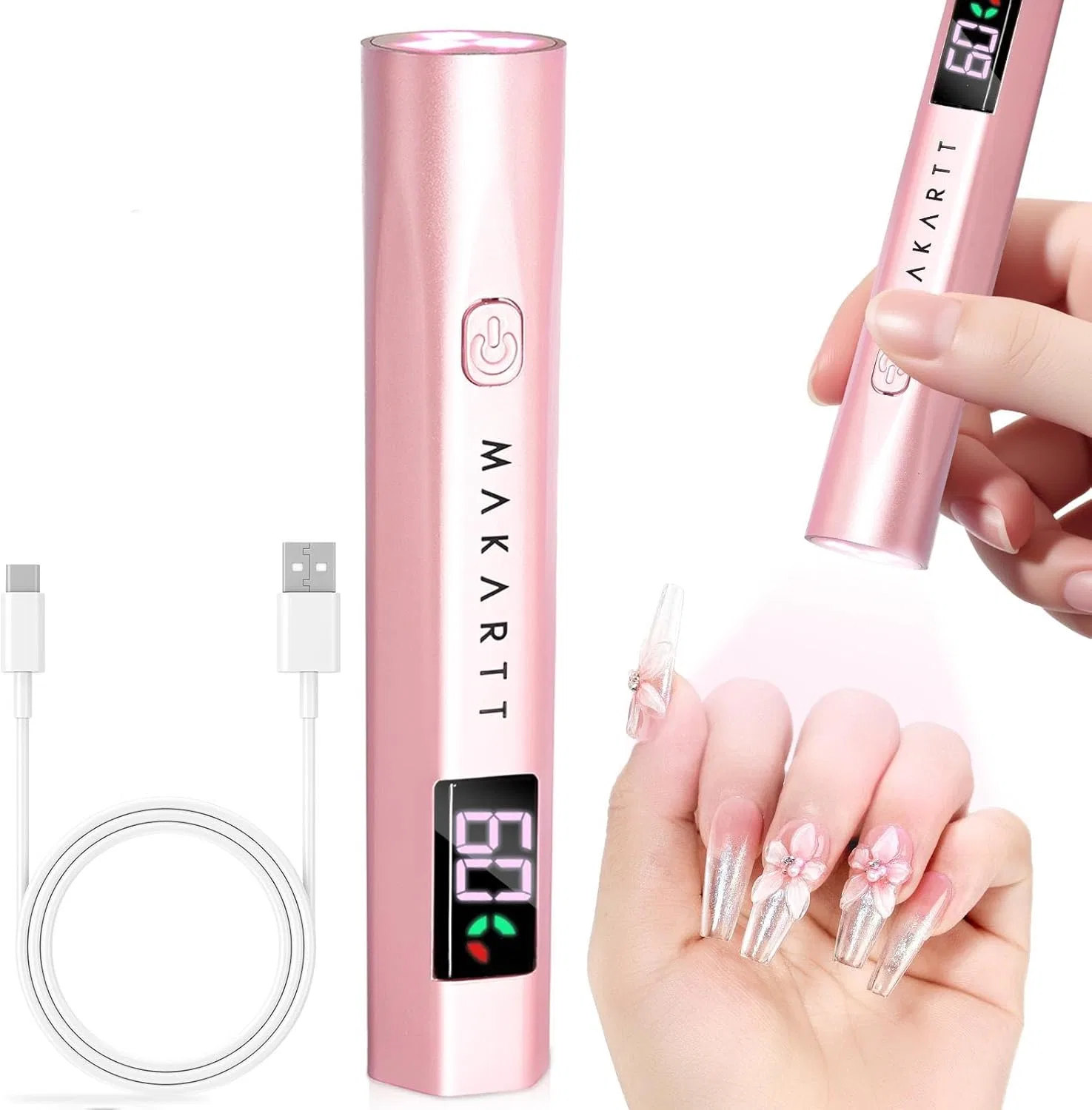 Портативная мини LED/УФ-лампа Makartt для гель-лака Makartt