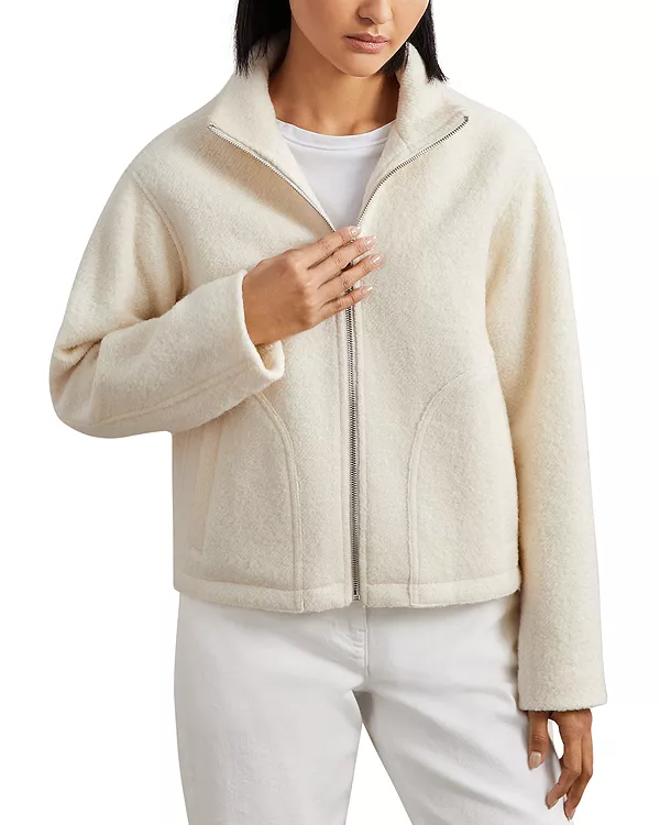 

Вязаная шерстяная куртка Darrion Reiss, белый