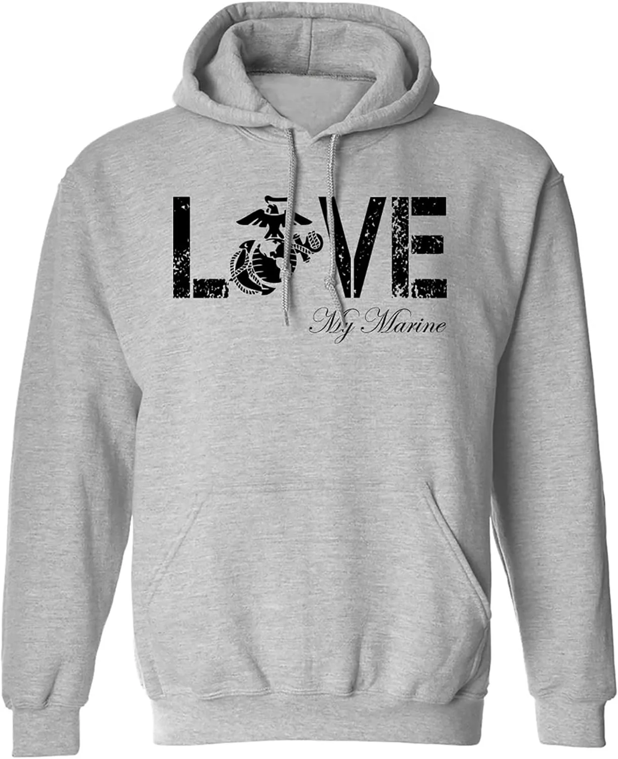 

Толстовка Zerogravitee LOVE my Marine с капюшоном в цвете Sport Gray