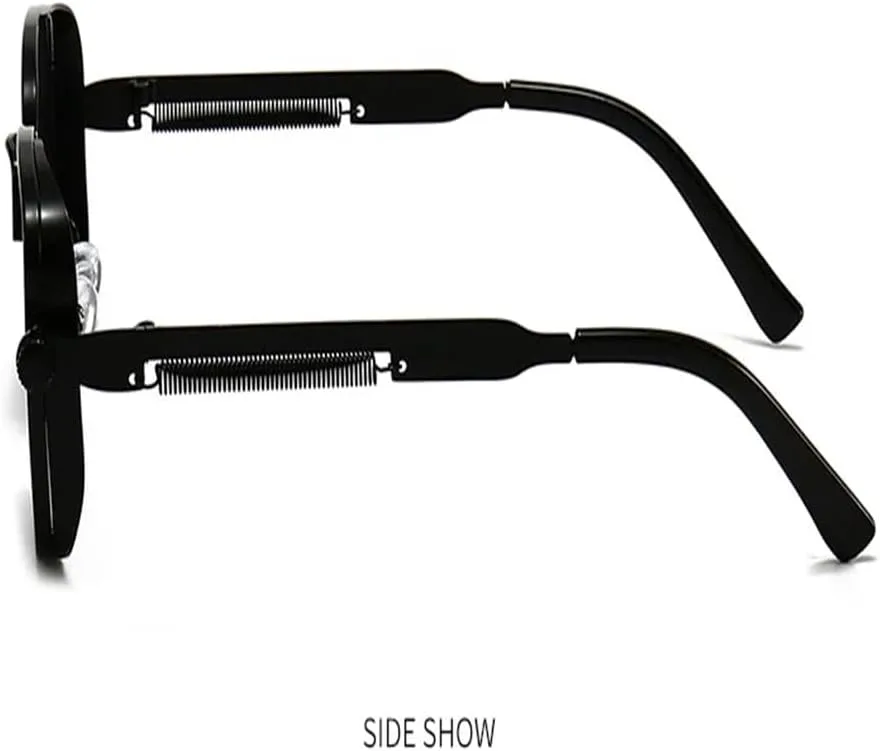 

Классические солнцезащитные очки унисекс для женщин и мужчин в винтажном панк-стиле, модные очки для вождения, подходящие для повседневной жизни KTUCN, Gold Gray