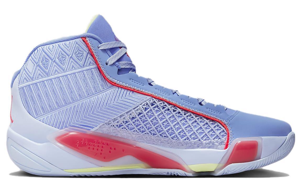 Баскетбольные кроссовки Jordan Air Jordan 38 мужские, СветОкеанСиний/ИмпульсСапфирСиний/МолнияМалиновый/КосмическийСиний — фото 2