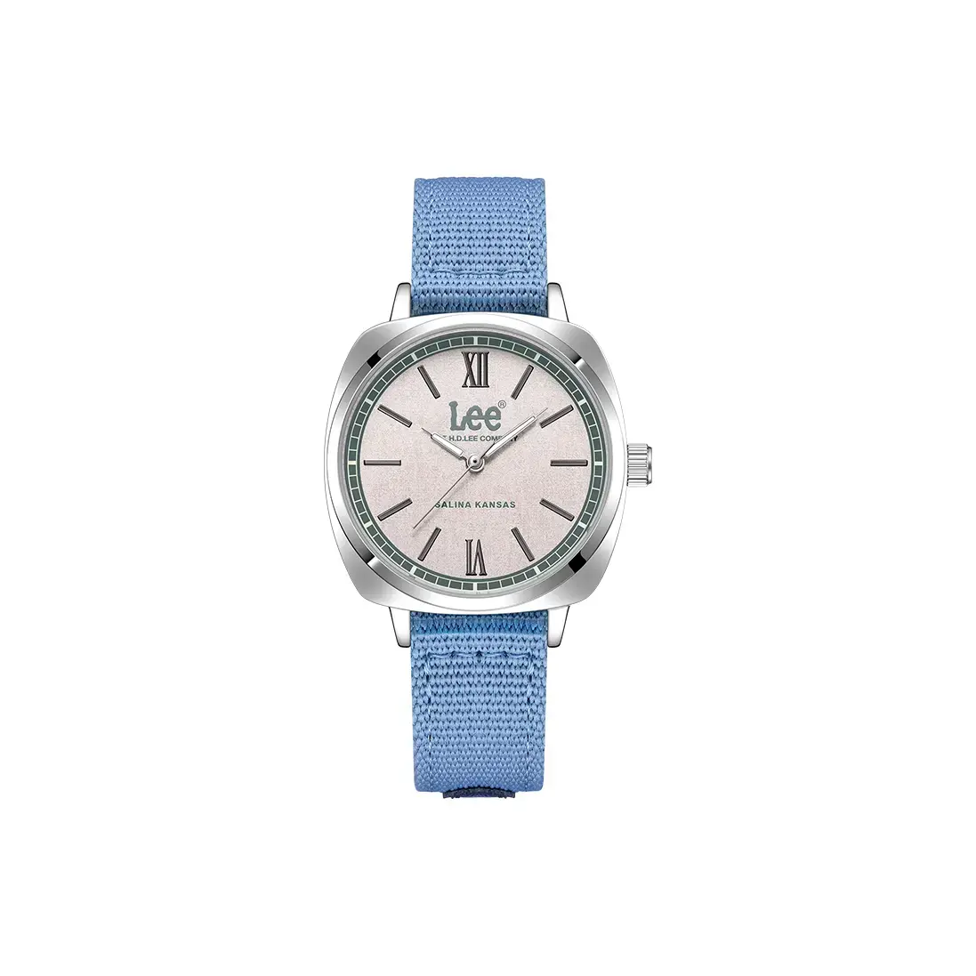 

Lee Кварцевые женские часы на нейлоновом ремешке с бежевым циферблатом