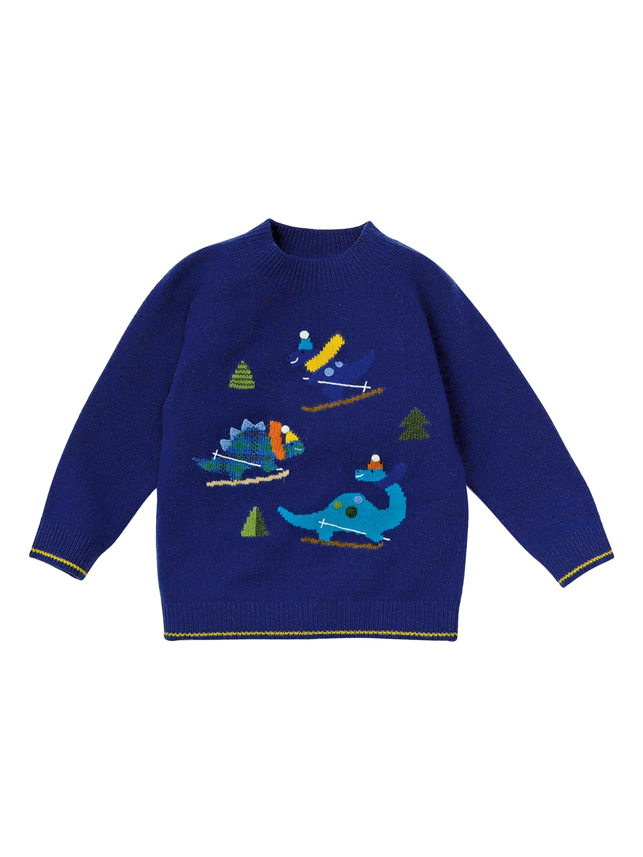 

Шерстяной худи с узором Familiar, синий