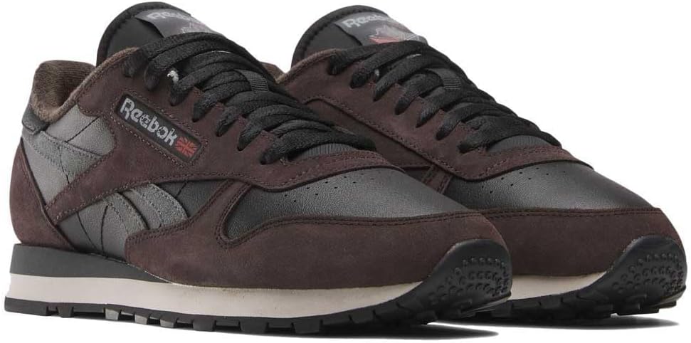 

Мужские винтажные кроссовки Reebok Classic Leather 1983, черный/серый