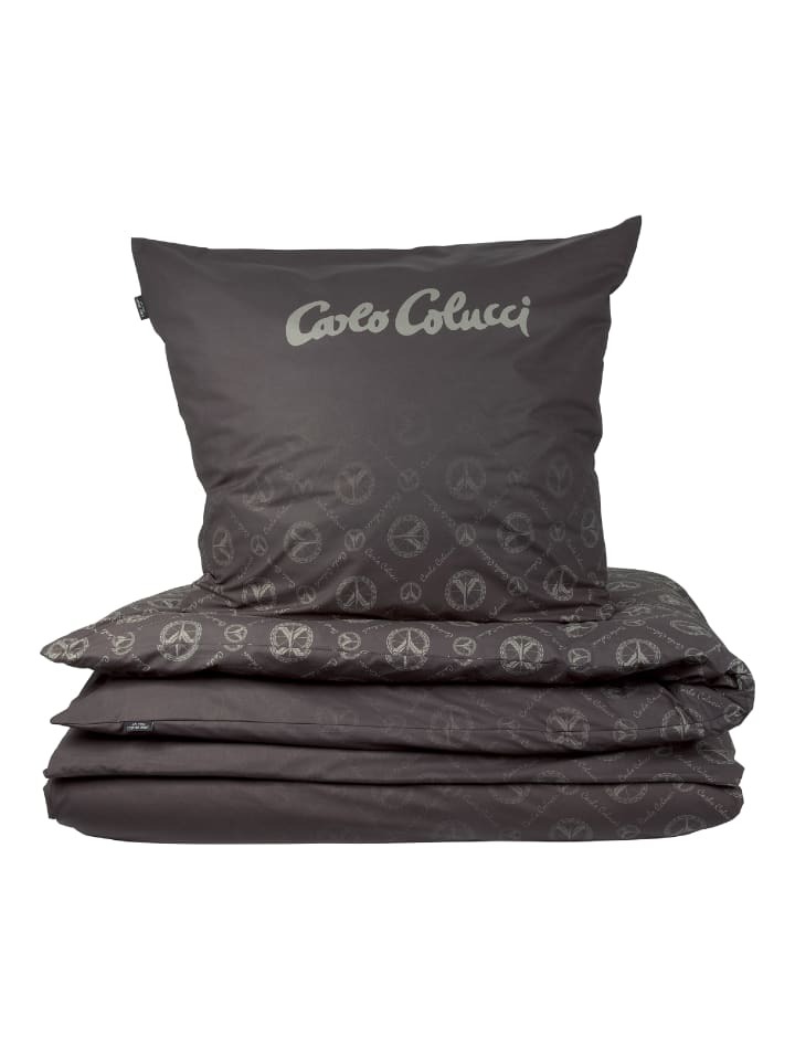 

Постельное белье Carlo Colucci set Carlo Classico 2 tlg, антрацит