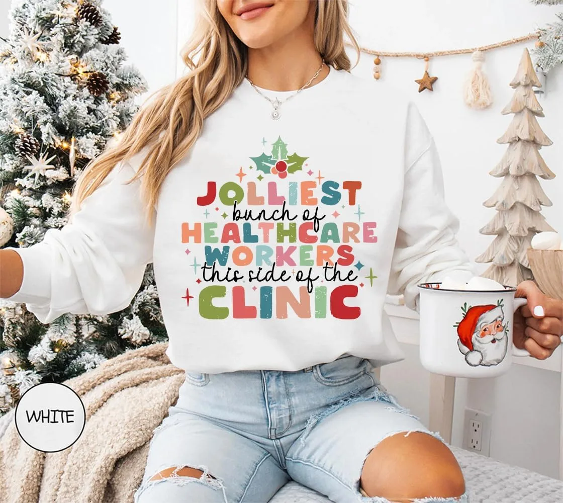 Свитшот Jolliest Bunch Of Healthcare Workers — фото 2