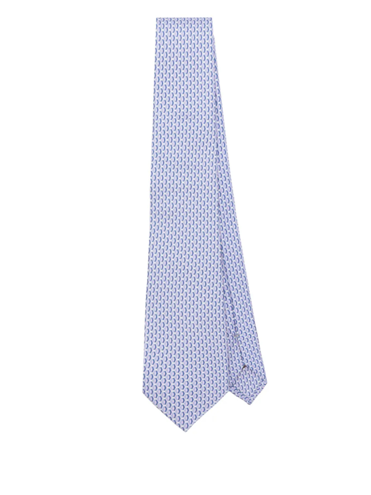 

Canali шелковый галстук с жаккардовым узором, синий