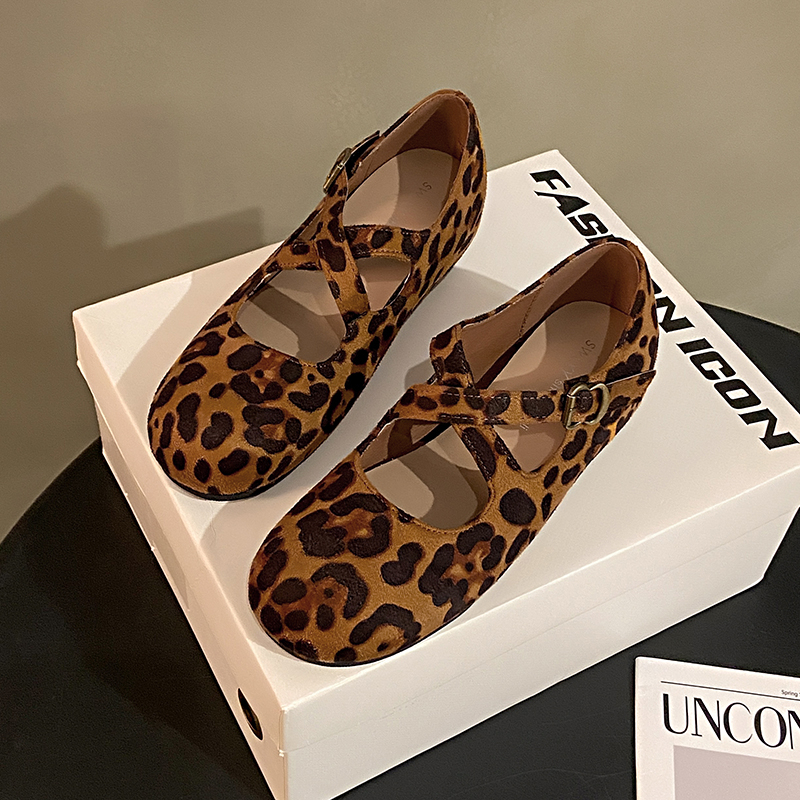WUJI Женские повседневные туфли 1,5 см - леопардовый принт, цвет Leopard Print — фото 2