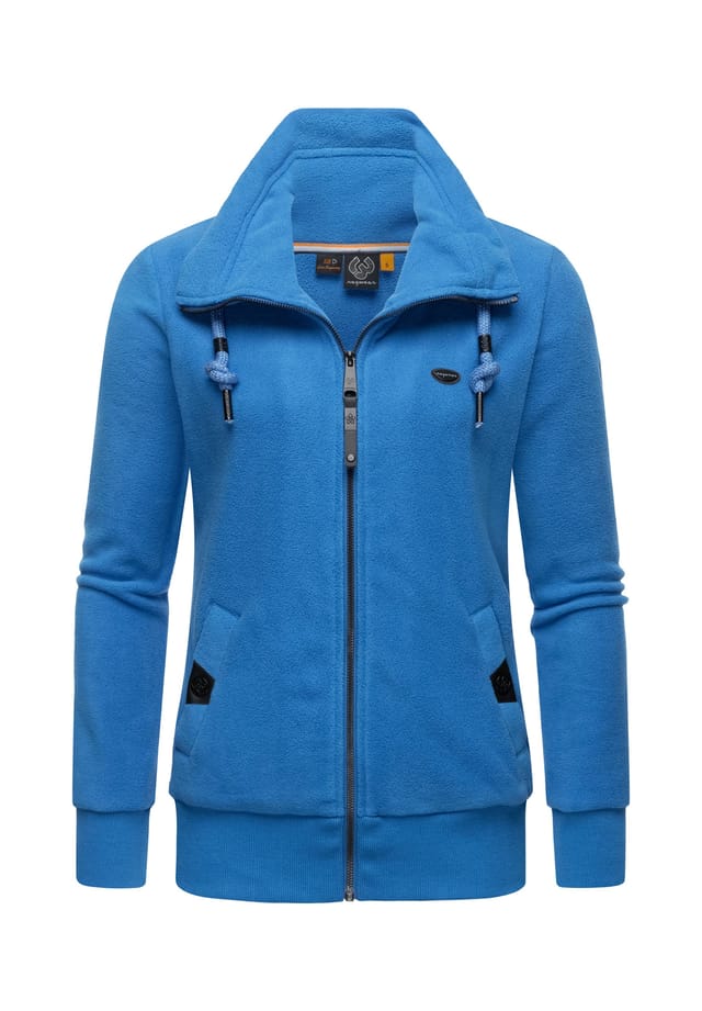 

Толстовка с капюшоном из флиса на молнии однотонная Ragwear, синий