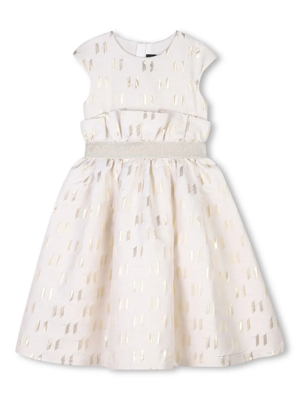 

Платье с вышивкой KARL LAGERFELD KIDS, нейтральный