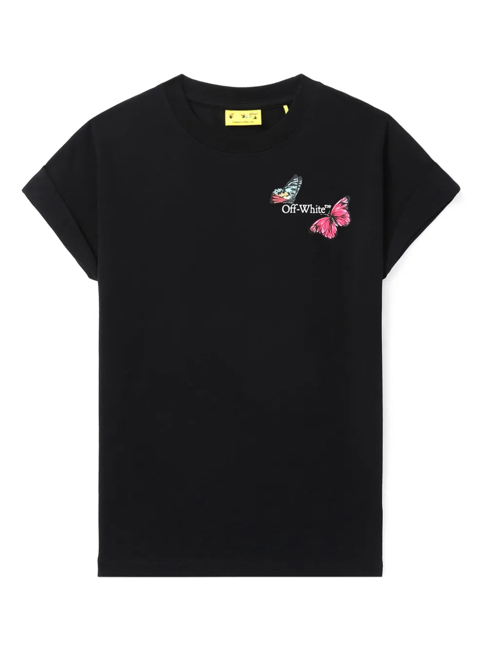 

Футболка с логотипом Arrows OFF-WHITE KIDS, черный