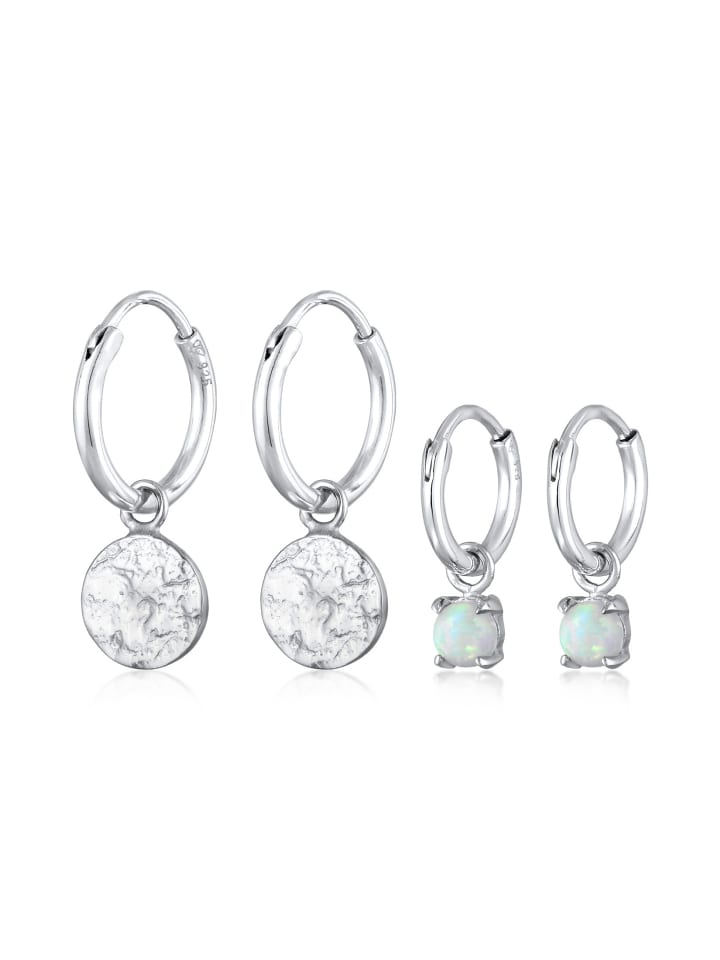 

Elli Серьги-диски из серебра 925 пробы, ювелирный набор из серебра